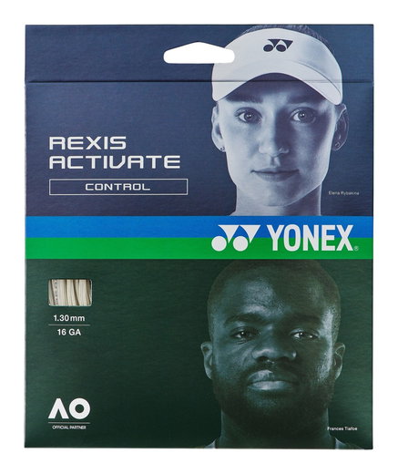 Yonex Tennis String Rexis Activate (Comfort + Control) white 12m set